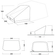 Přístavek ke stanu Outwell Fastlane 300 Annexe