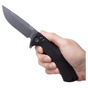 Zavírací nůž Acta non verba A400-BB, DLC, Black Sandvik 14C28N, G10 Black