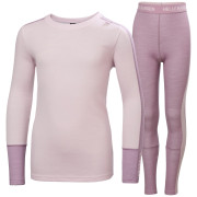 Dětský funkční set Helly Hansen Jr Lifa Merino Midweight Set Purple Clay