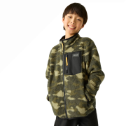 Dětská funkční mikina Regatta Junior Frankie Warm Fleece Bark Green Camo