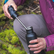 Sportovní uzávěr na láhev Klean Kanteen Flip Seal Sport Cap w/Straw (for Classic Bottles)