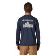 Pánské triko Patagonia M's L/S MW Hut Tripper Skyline T-Shirt