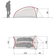 Ultralehký stan pro 2 osoby Vaude Ultralight Hogan 2P