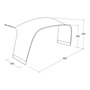 Přístavek ke stanu Outwell Wakefield XL Tent Connector