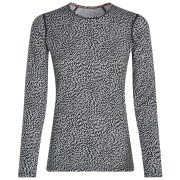 Dámské funkční triko Icebreaker Women Merino 200 Oasis LS Crewe Flock Forms AOP