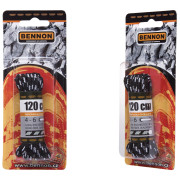 Tkaničky do bot Bennon Laces Black-Grey Box 120 cm