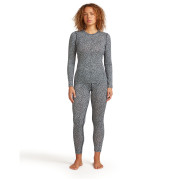 Dámské funkční triko Icebreaker Women Merino 200 Oasis LS Crewe Flock Forms AOP