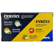 Jedlí cvrčci Sens Křupaví cvrčci & červíci - Dárková gurmánská krabička