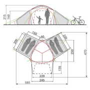 Rodinný stan pro 4 osoby Vaude Badawi 4P