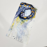 Multifunkční šátek High Tail Designs Hiking Gaiter Spotted Salamander