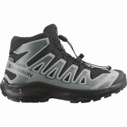 Dětské boty Salomon Xa Pro Mid Wp J Black-Sedona Sage-Wrought Iron