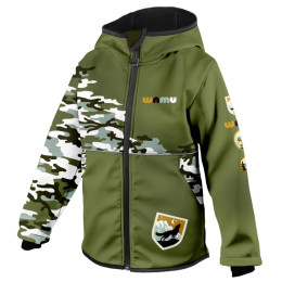 Dětská softshellová bunda WAMU Khaki