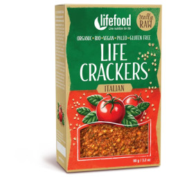 Krekry Lifefood LIFE CRACKERS Italské RAW BIO 90 g