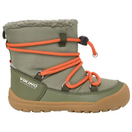 Dětské zimní boty Viking Outdoor Footwear Birch Barefoot Warm WP Pull-on Olive