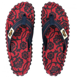 Žabky Gumbies Islander Flip-Flops - Red & Blue Rose