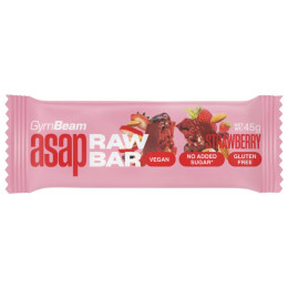 Tyčinka GymBeam ASAP Raw Bar - GymBeam 45 g - jahoda