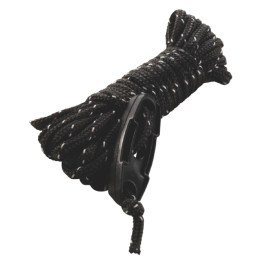 Šňůra ke stanu Easy Camp Black-Reflective guylines