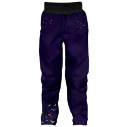 Dětské softshellové kalhoty WAMU Dark Purple
