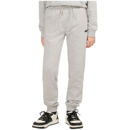 Dětské tepláky 4F Trousers Cas M1828 Cold Light Grey Melange