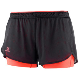 Dámské kraťasy Salomon Agile 2in1 Short W-black fiery coral