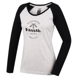 Dámské triko Hannah Emily dlouhý rukáv gray mel/anthracite