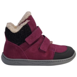Dětské barefoot boty beBare 3555TY Bordeaux