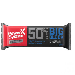 Energetická tyčinka Indiana Jerky Power System Big Block 50% Bar Cocos 100g