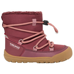 Dětské zimní boty Viking Outdoor Footwear Birch Barefoot Warm WP Pull-on Wine