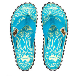 Dámské žabky Gumbies Islander Turquoise Pattern