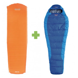 Set Pinguin spacáku Savana 185 a karimatky Peak 38