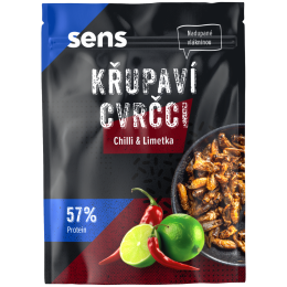 Jedlí cvrčci Sens Křupaví & pražení cvrčci - Chilli & Limetka
