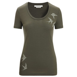 Dámské triko Icebreaker Women Tech Lite II SS Scoop Tee Swarming Shapes