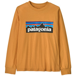 Dětské triko Patagonia K's L/S P-6 Logo T-Shirt - Dried Mango