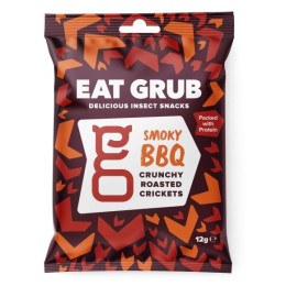 Pražení cvrčci Eat Grub Smoky Barbecue