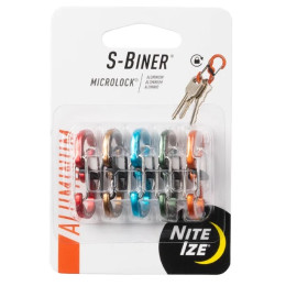 Pomocná karabina Nite Ize S-Biner Microlock hliníková