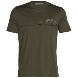 Pánské triko Icebreaker Men Tech Lite II SS Tee Single Line Camp