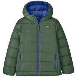 Dětská bunda Patagonia K's Hi-Loft Down Sweater Hoody - Canopy Green