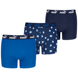 Chlapecké boxerky Puma Elements Printed Boxers 3P