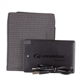 Peněženka s powerbankou Lifeventure RFiD Charger Wallet