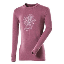 Dětské triko Progress DT PEDRO KID 26GA Květina dl.r. fialová