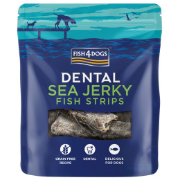 Pamlsky pro psy Fish4Dogs Dental Sea Jerky Fish Strips 100g