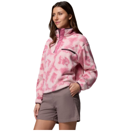 Dámská mikina Columbia Helvetia™ II Printed Cropped Half Snap