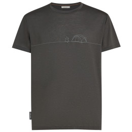 Pánské funkční triko Icebreaker Merino Blend Core SS Tee Single Line Camp
