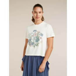 Dámské triko Icebreaker Merino 150 Tech Lite SS Crop Tee NZ Flora