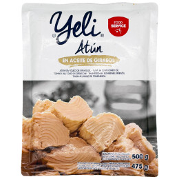 Jídlo na cesty Yeli Tuňák kousky ve slunečnicovém oleji (500g)