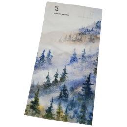 Multifunkční šátek High Tail Designs Hiking Gaiter Foggy Forest