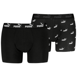 Pánské boxerky Puma Elements Logo Print Boxers 2P