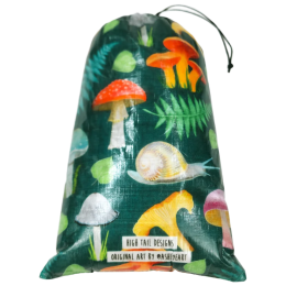 Obal High Tail Designs Drawstring Stuff Sack Forest Mushroom