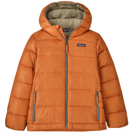 Dětská bunda Patagonia K's Hi-Loft Down Sweater Hoody - Marigold