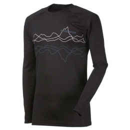 Pánské triko Progress DF NDR PRINT 1DP dl.r. černá